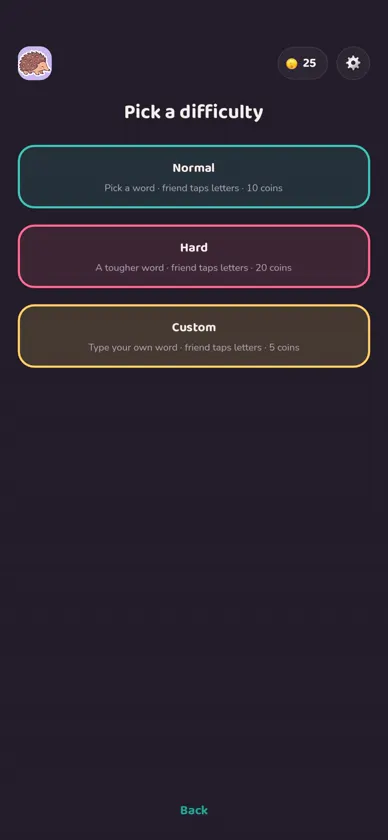 Picking a difficulty: Normal, Hard, or Custom